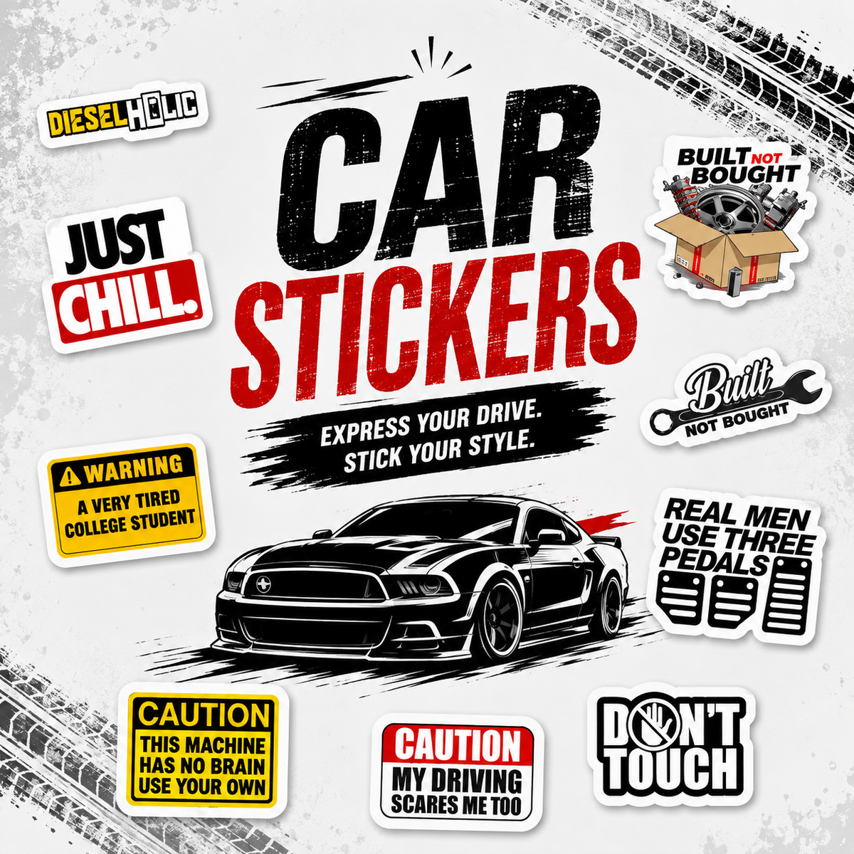 Car Related Stickers