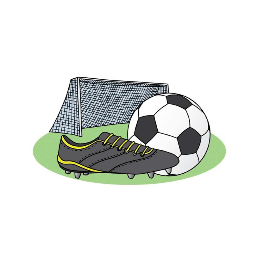 Football Boot & Ball Sticker