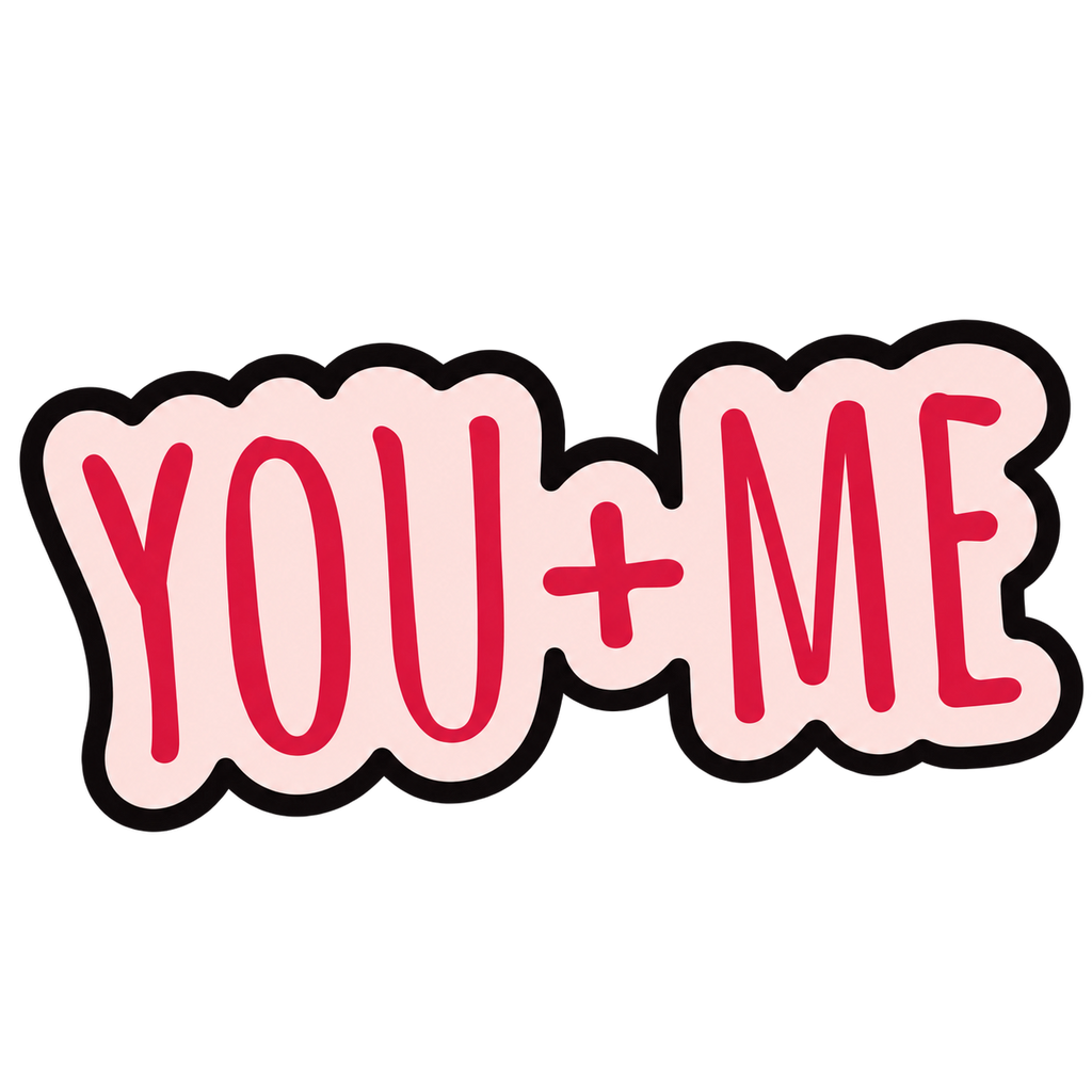 You + Me Love Sticker