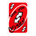 Love You More Red Arrow Sticker