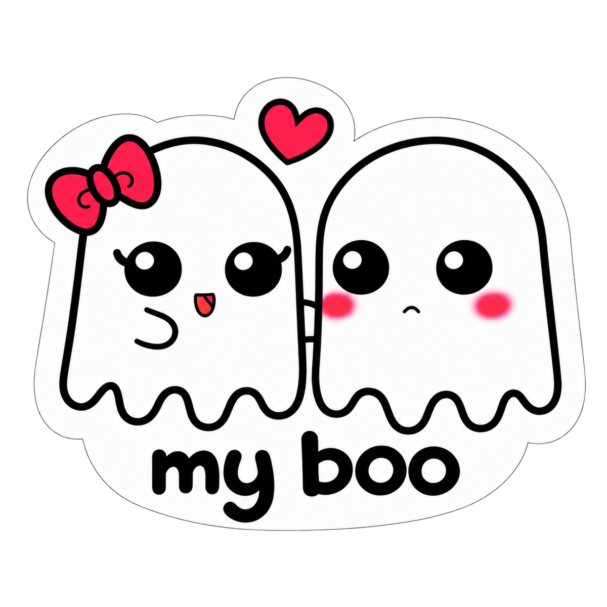 My Boo Ghost Couple Sticker