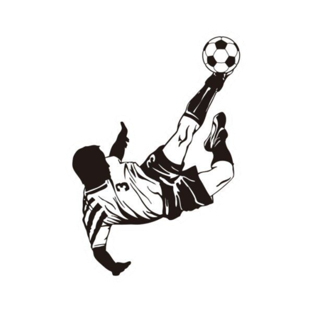 Bicycle Kick Football Sticker