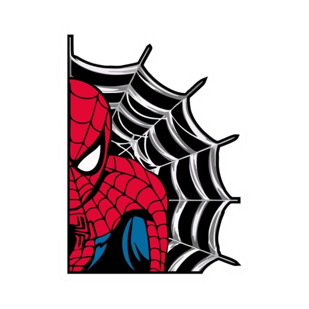 Spider-Man Web Comic Sticker