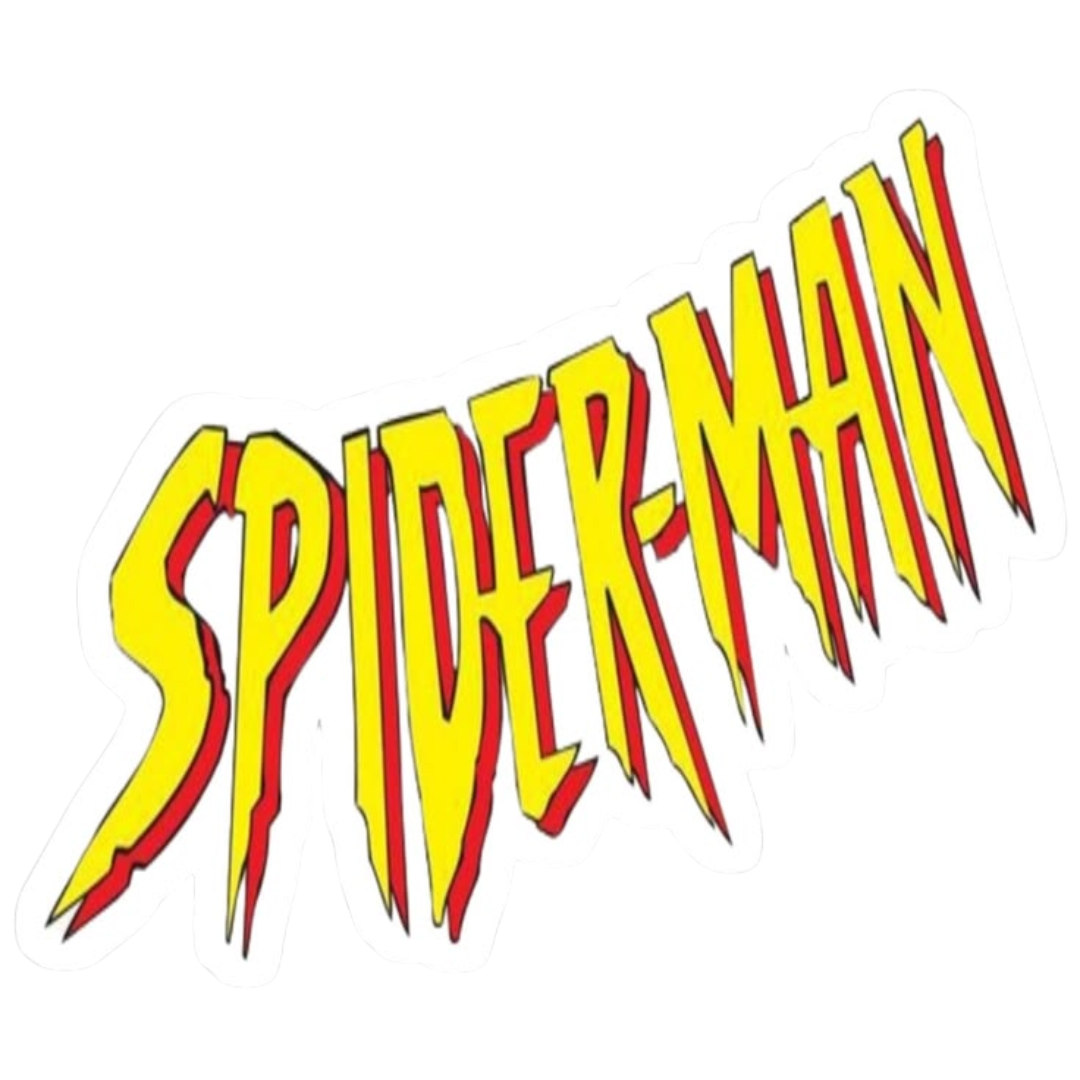 Spider-Man Logo Text Sticker