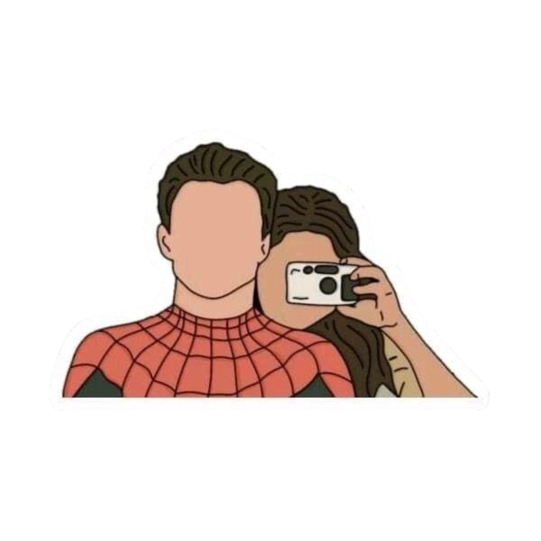 Spider-Man Couple Selfie Sticker
