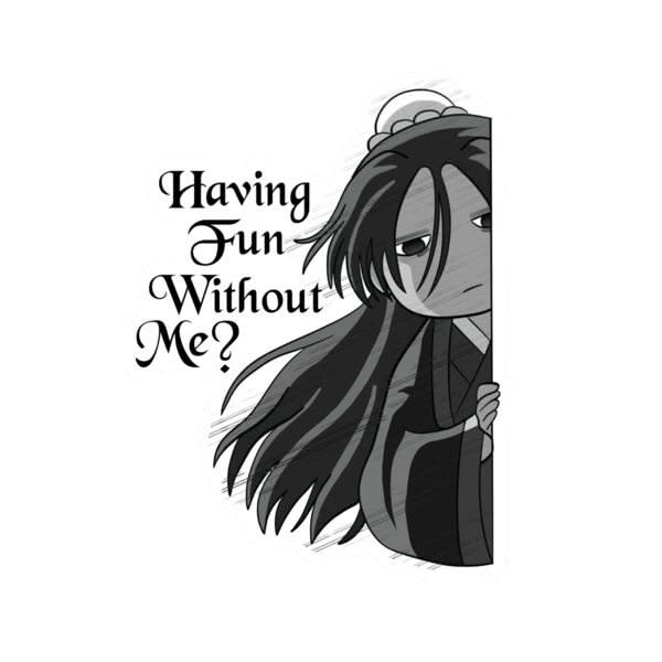 Having Fun Without You Anime-Style Sticker