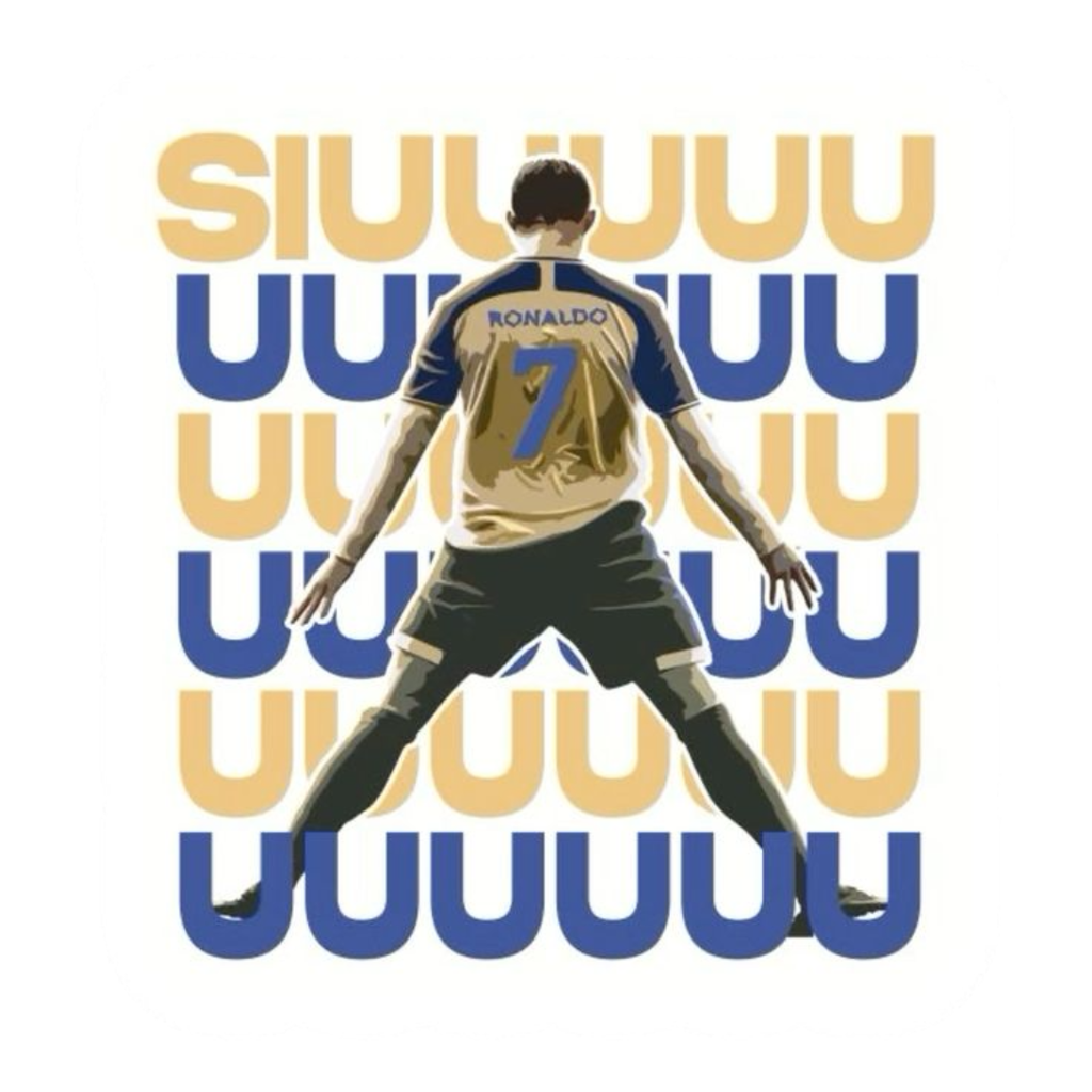 Football Jersey Typography Sticker