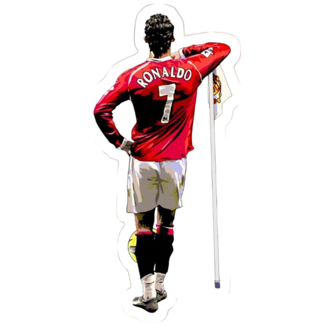 Cristiano Ronaldo Football Sticker