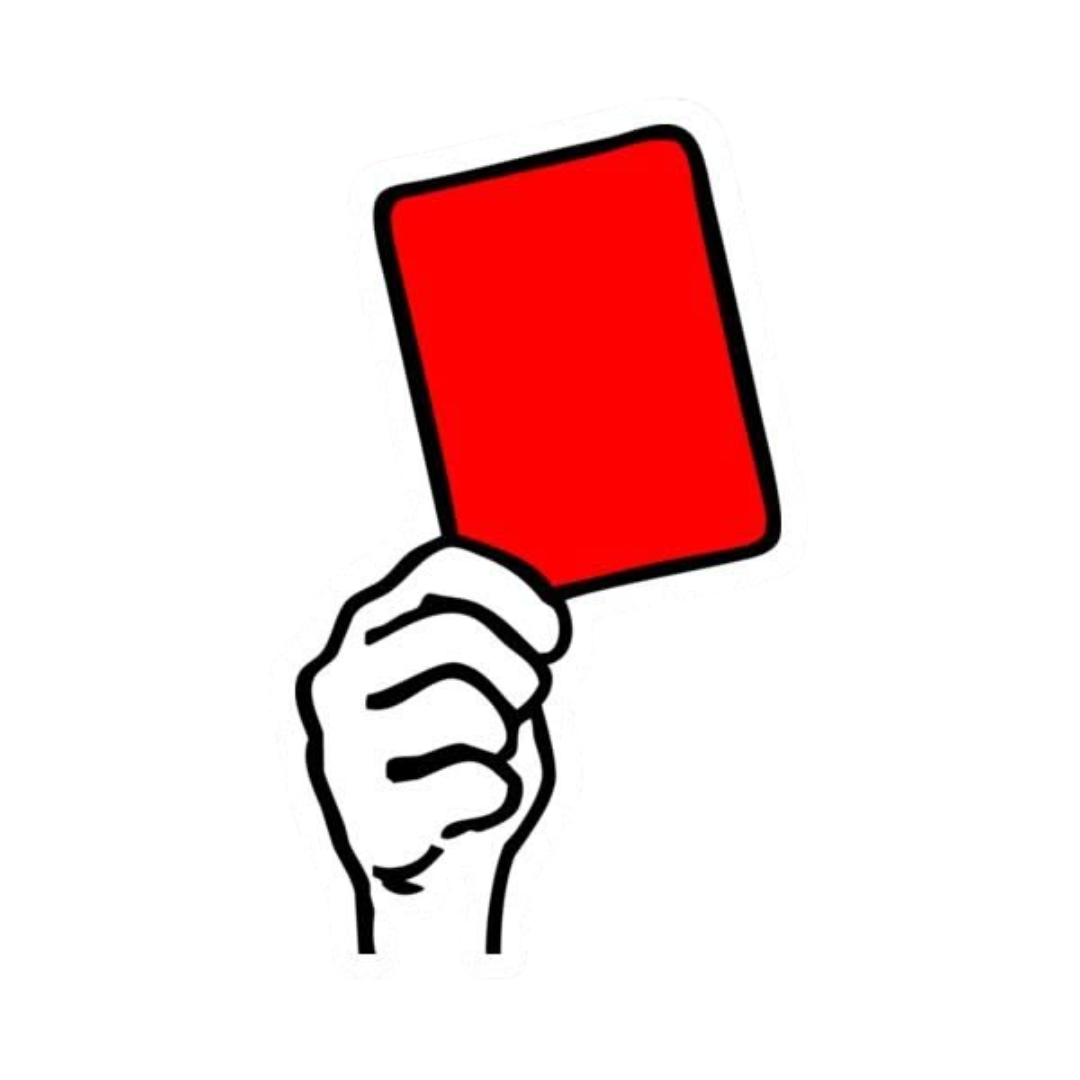 Red Card Football Sticker