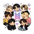 BTS Cute Chibi Stickers – K-pop ARMY Collection | Swell Stickers