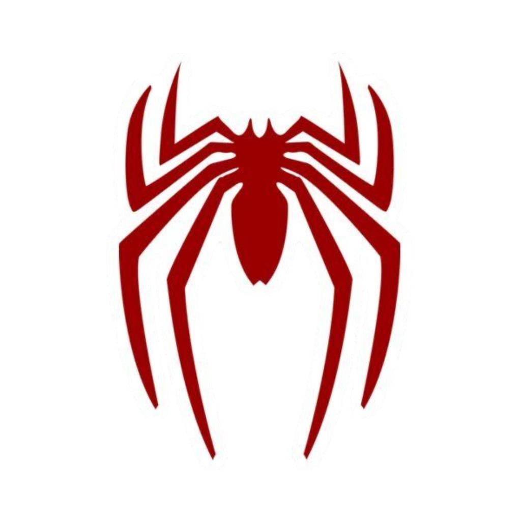 Spider-Man Red Spider Logo Sticker