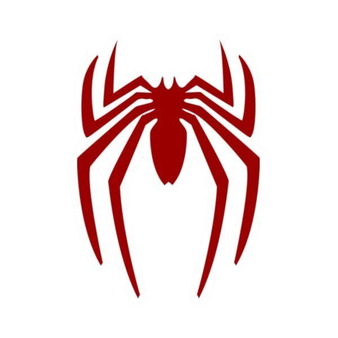 Spider-Man Red Spider Logo Sticker