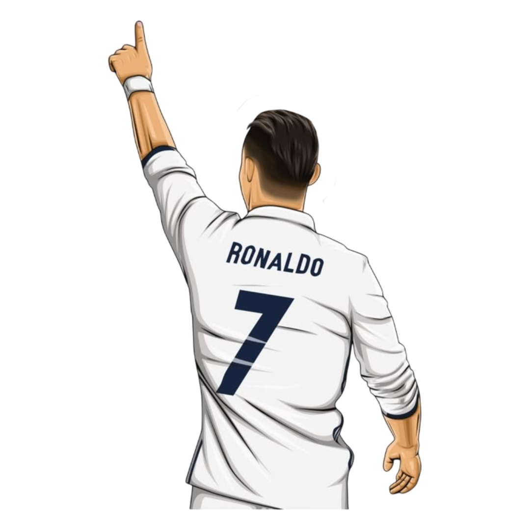 Cristiano Ronaldo Football Sticker