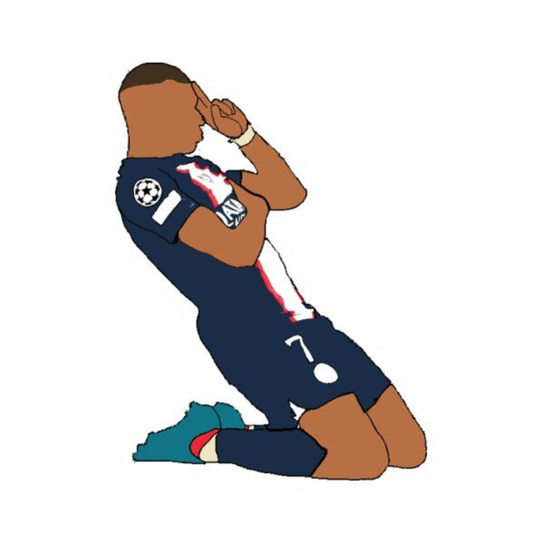 Kylian Mbappé Football Sticker
