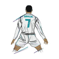 Cristiano Ronaldo Jersey Sticker