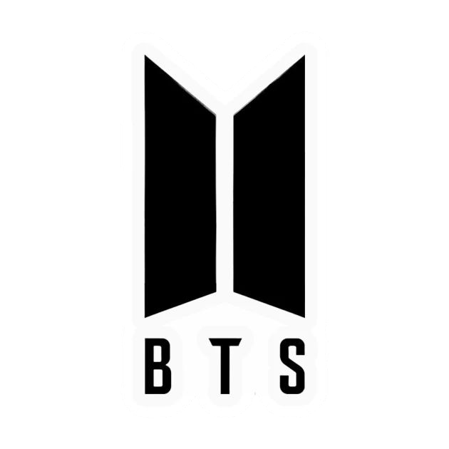 BTS Logo & Typography Stickers – K-pop ARMY Collection | Swell Stickers