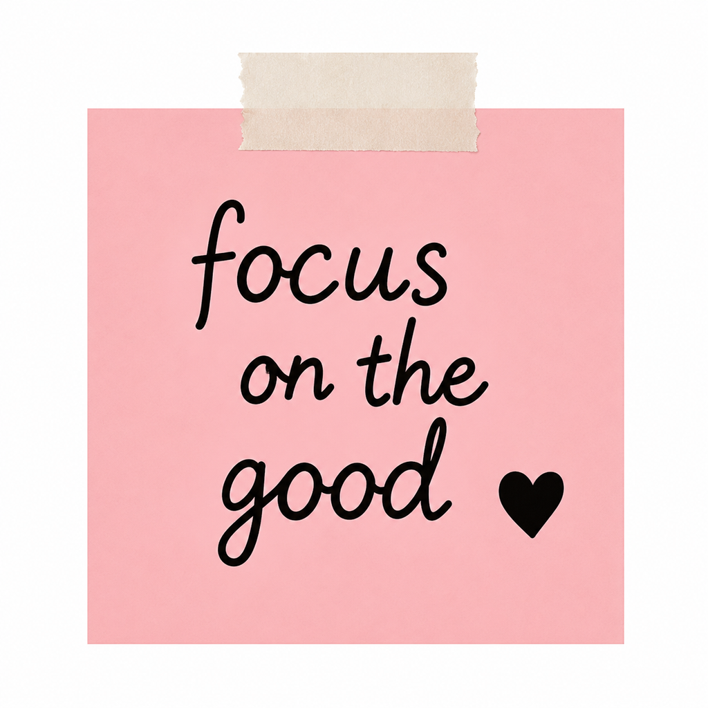 Focus on the Good Motivational Quote Sticker