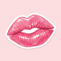 Pink Lips Aesthetic Sticker