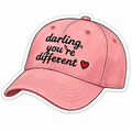 Darling You’re Different Pink Cap Sticker