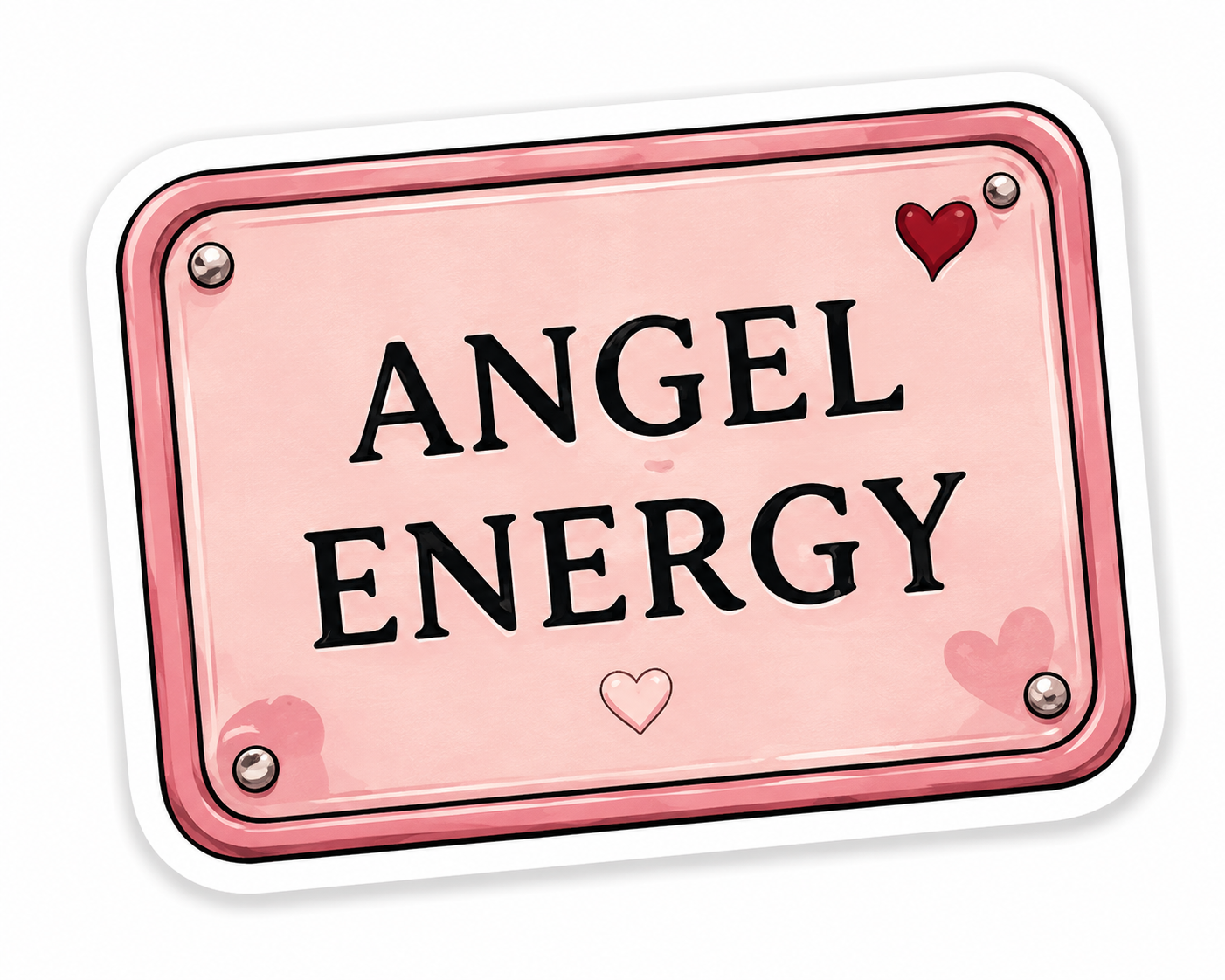 Angel Energy Pink Aesthetic Sticker