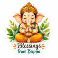 Blessings from Bappa Sticker