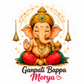Ganpati Bappa Morya Sticker