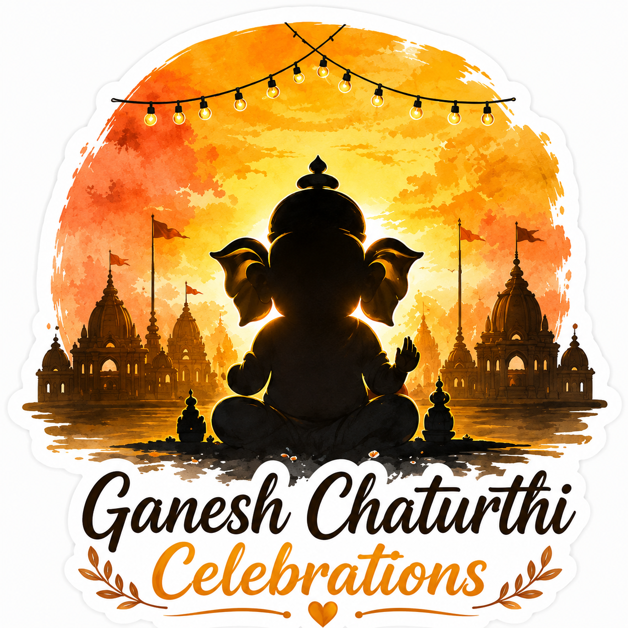 Ganesh Chaturthi Celebrations Sticker