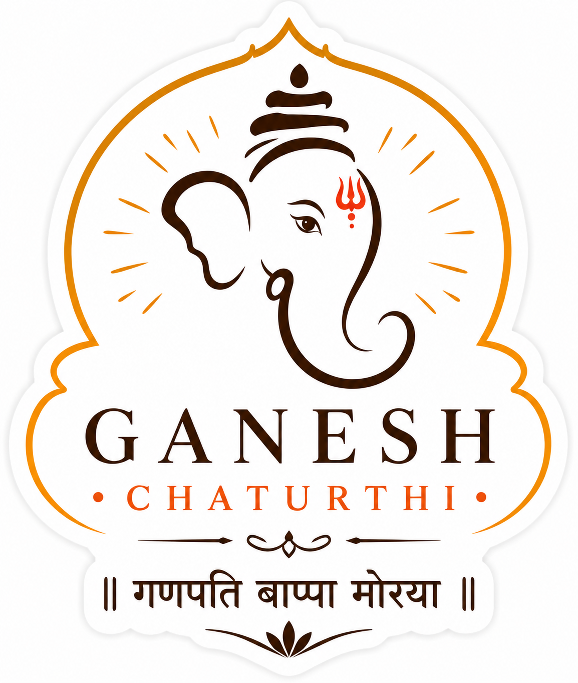 . Ganesh Chaturthi Classic Sticker
