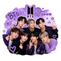 BTS ARMY Purple Aesthetic Stickers – K-pop Fan Collection | Swell Stickers