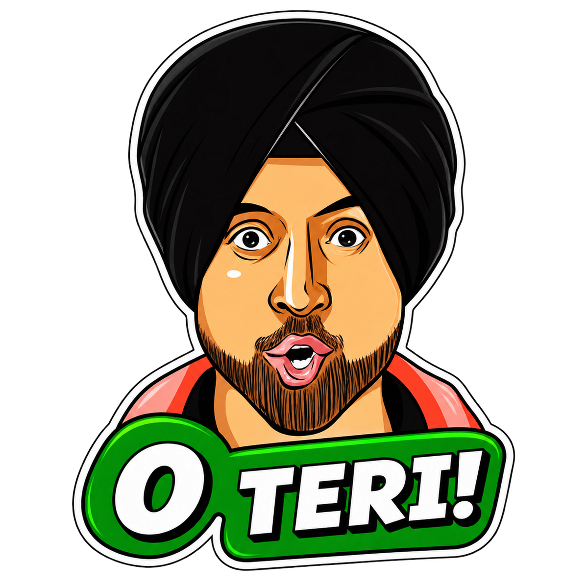 O Teri Funny Desi Meme Sticker