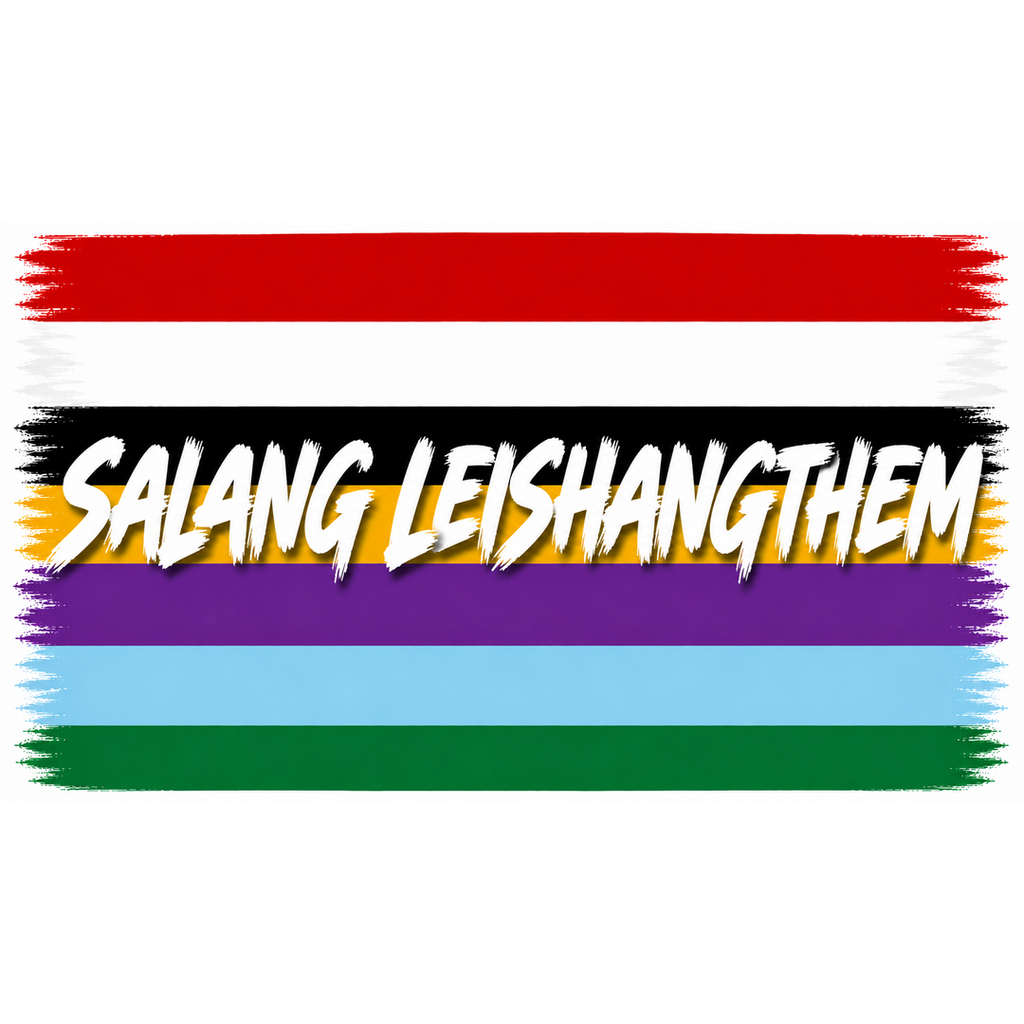 Salang Leishangthem Flag Sticker