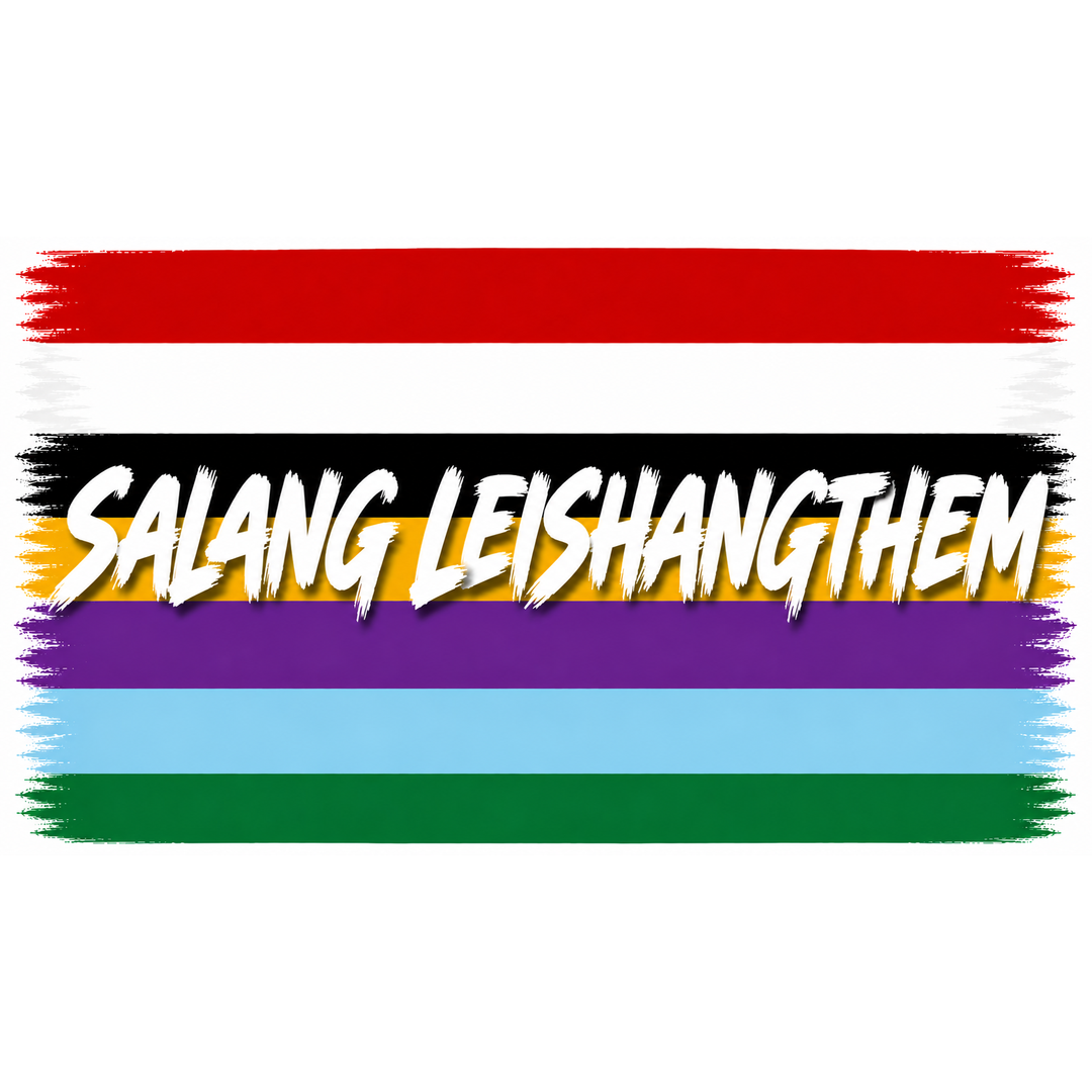 Salang Leishangthem Flag Sticker