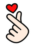 Korean Heart Flag Sticker – South Korea Love Design | Swell Stickers